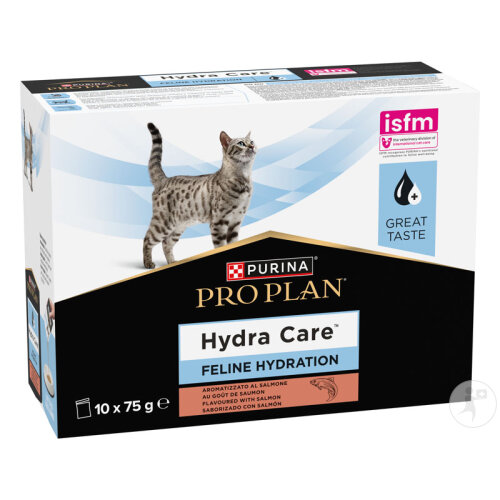 Pro Plan Hydracare Zur Förderung Der Hydratation Nassfutter Für Erwachsene Katzen Lachs 10x75g-2