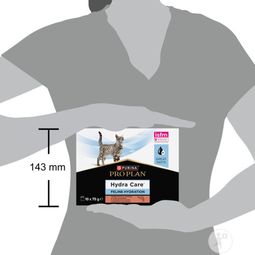 Pro Plan Hydracare Zur Förderung Der Hydratation Nassfutter Für Erwachsene Katzen Lachs 10x75g-3