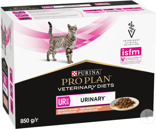 Pro Plan Veterinary Diets UR Urinary Nassfutter Für Katzen Lachs In Sauce 10x85g
