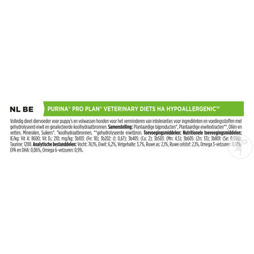 Pro Plan Veterinary Diets HA Hypoallergenic Nassfutter Für Welpen Und Erwachsene Hunde 12x400g-4