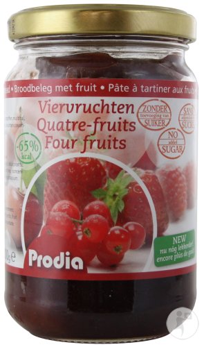 Prodia 4 Fruchtaufstriche Glas 300g