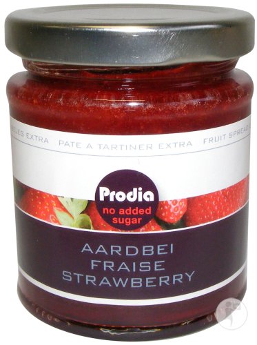 Prodia Erdbeerenaufstrich Ohne Zuckerzusatz 215g