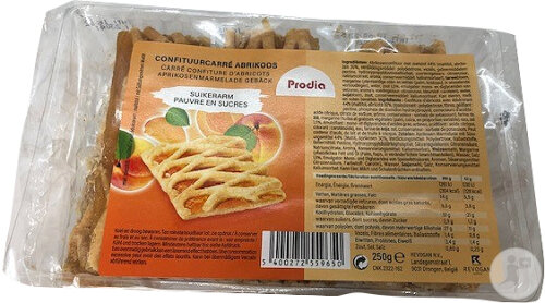 Prodia Mürbekuchen Mit Aprikosenfüllung 250g