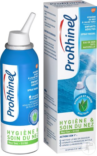 ProRhinel Hygiène Du Nez À L'Extrait Naturel D'Aloe Vera Enfants-Adultes 100ml