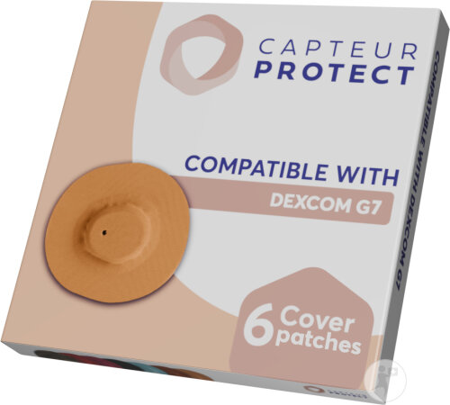Capteur Protect Patches Beige Für Dexcom G7/One+ 6 Stück