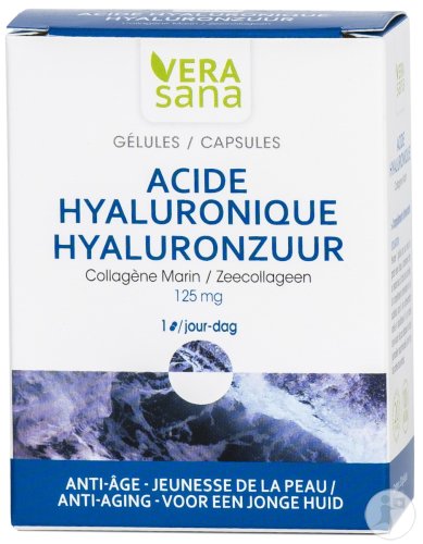 Vera Sana Hyaluronsäure Marines Kollagen 100mg Anti-Aging Nahrungsergänzungsmittel 30 Kapseln