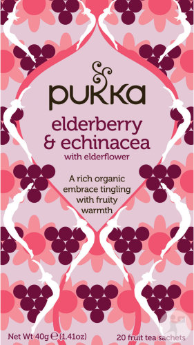 Pukka Herbs Biologischer Kräutertee Holunderbeere & Echinacea 20 Beutel