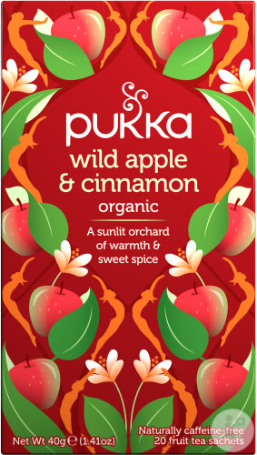 Pukka Herbs Bio-Früchtetee Wildapfel Und Zimt 20 Teebeutel