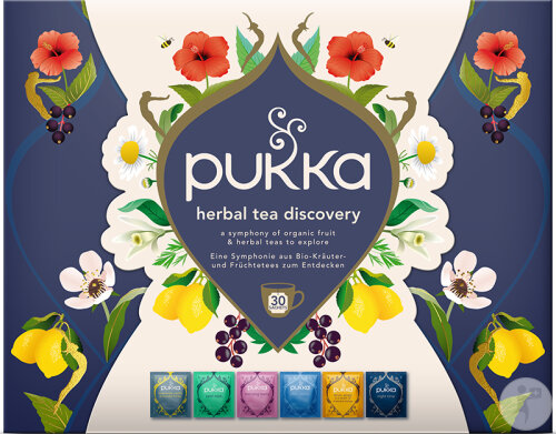 Pukka Organic Herbal Tea Discovery Box 30 Beutel