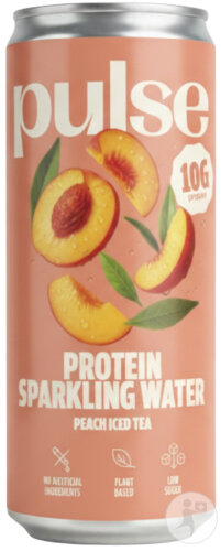 Pulse Protein Proteinhaltiges Sprudelwasser Pfirsich Bio 330ml