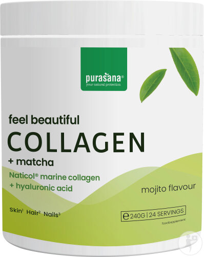 Purasana Feel Beautiful Kollagen Matcha 240g