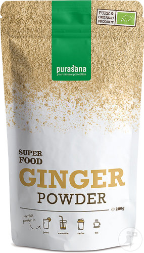 Purasana Super Food Ingwer Pulver Bio Beutel 200g
