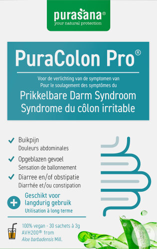 Purasana PuraColon Pro Nahrungsergänzungsmittel Reizdarmsyndroms 30 Beutel