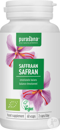 Purasana Veganer Safran-Extrakt Bio 60 Kapseln