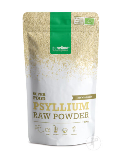 Purasana Super Food Flohsamen Pulver Bio Beutel 200g-2