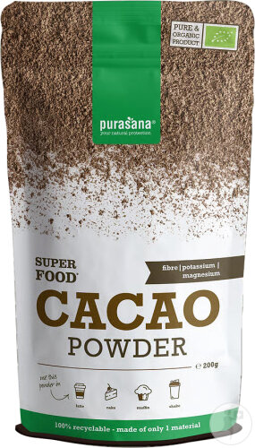 Purasana Super Food Kakaopulver Bio Beutel 200g