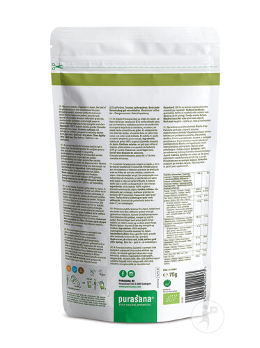 Purasana Super Food Tee Premium Matcha Pulver Bio Beutel 75g-2