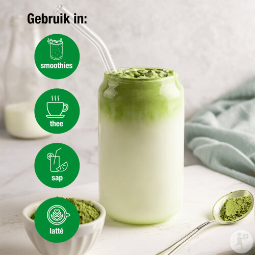 Purasana Super Food Tee Premium Matcha Pulver Bio Beutel 75g-4