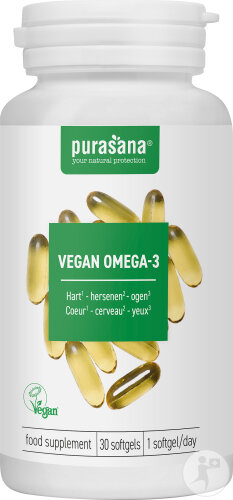 Purasana Vegan Omega-3 Algenöl 30 Softgels