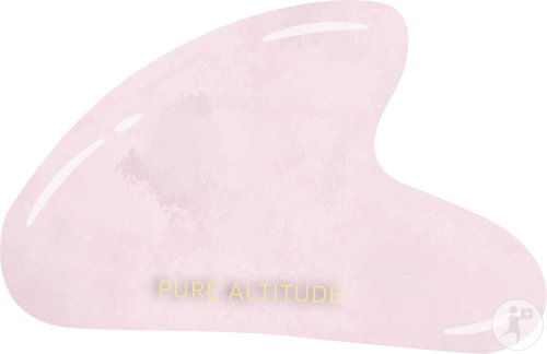 Pure Altitude Gua Sha Rosenquarz Gesicht 1 Stück