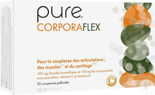 Pure Corporaflex Kurkuma Boswellia Muskeln/Gelenke/Knorpel 30 Tabletten