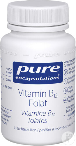 Pure Encapsulations Vitamin B12 Folate 90 Lutschtabletten