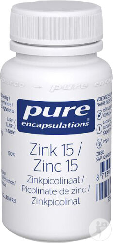 Pure Encapsulations Zink 15 Zinkpicolinat 60 Kapseln