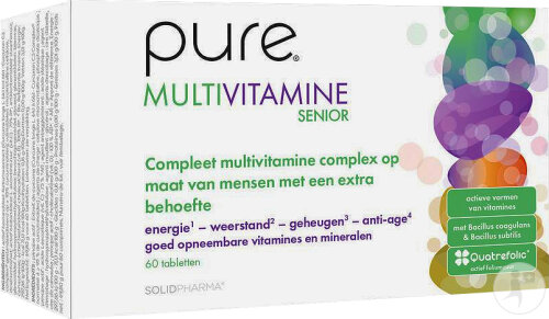 Pure Multivitamine Senior Nahrungsergänzungsmittel 60 Tabletten