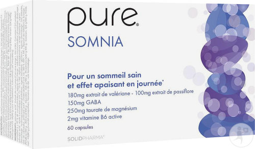 Pure Somnia Nahrungsergänzungsmittel 60 Kapseln