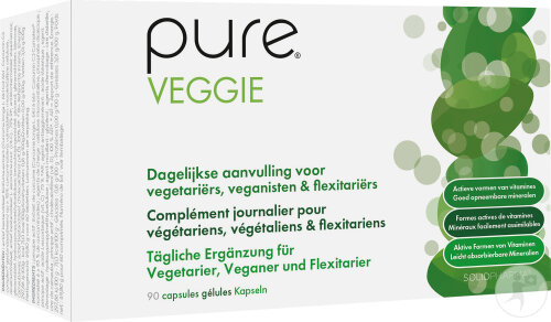 Pure Veggie Tägliche Ergänzung Für Vegetarier Veganer Und Flexitarier 90 Kapseln
