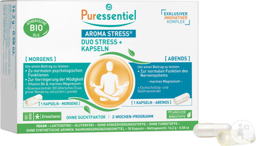 Puressentiel Aroma Stress Duo Kapseln +  30 Kapseln