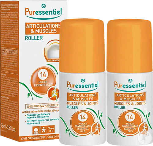 Puressentiel Muscles And Joints Heat Roller 2x75ml