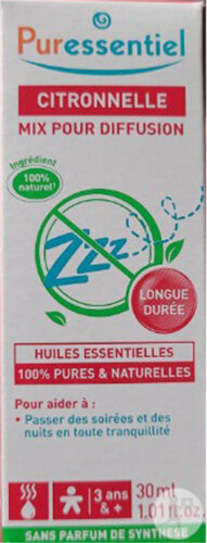 Puressentiel Ätherische Öle Zur Diffusion Zitronenmelisse Zerstäuber Flakon 30ml