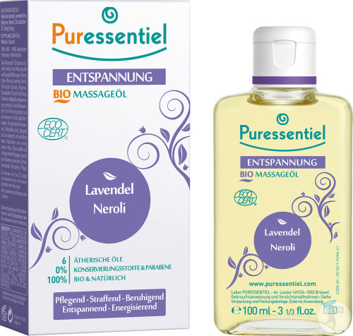 Puressentiel Massageöl Entspannung Bio Lavendel/Neroli 100ml