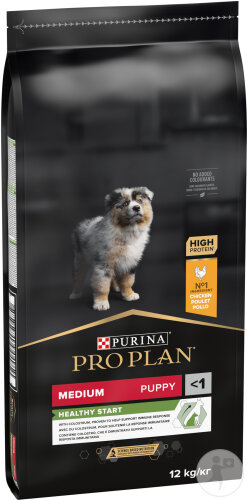 Pro Plan Healthy Start Zur Stärkung Der Immunität Trockenfutter Für Welpen Medium Huhn 12kg