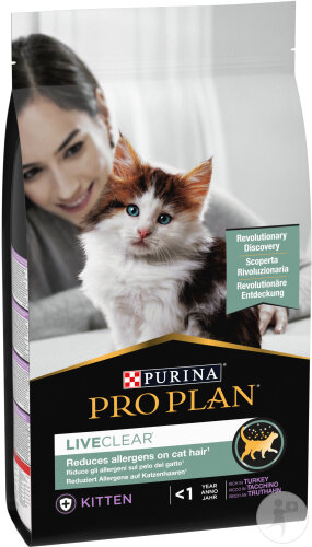 Pro Plan Liveclear Tegen Allergenen Im Katzenfell Trockenfutter Kätzchen Truthahn 1,4kg