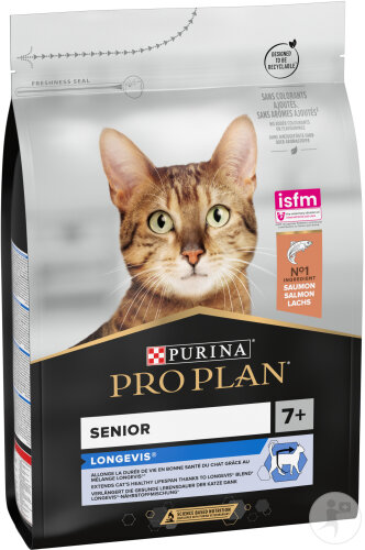 Pro Plan Longevis Kognitive Gesundheit Trockenfutter Für Senioren Katzen 7 Jahre Und Älter Lachs 3kg