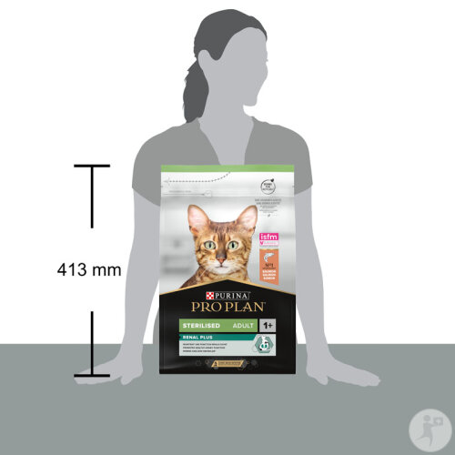 Pro Plan Renal Plus Für Gesunde Nieren Trockenfutter Für Sterilisierte Erwachsene Katzen Lachs 3kg-3