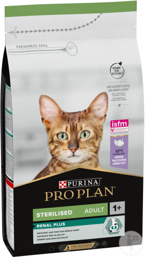 Pro Plan Renal Plus Für Gesunde Nieren Trockenfutter Sterilisierte Erwachsene Katzen Truthahn 1,5kg
