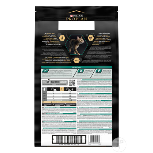 Pro Plan Renal Plus Für Gesunde Nieren Trockenfutter Für Erwachsene Katzen Huhn 10kg-3