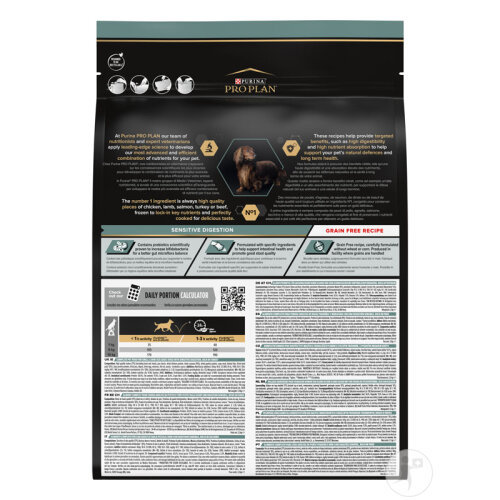 Pro Plan Sensitive Digestion Trockenfutter Für Erwachsene Hunde Small & Mini Truthahn 2,5kg-3