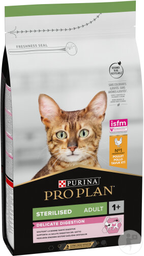 Pro Plan Sensitive Digestion Trockenfutter Für Erwachsene Sterilisierte Katzen Huhn 1,5kg