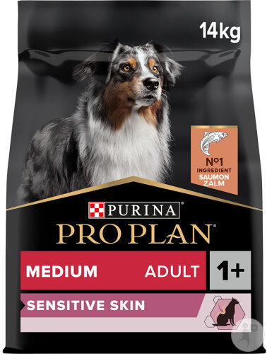 Pro Plan Sensitive Skin Für Empfindliche Haut Trockenfutter Für Erwachsene Hunde Medium Lachs 14kg
