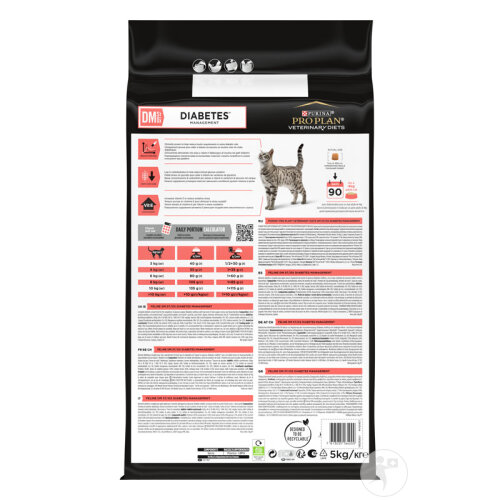 Pro Plan Veterinary Diets DM Diabetes Management Trockenfutter Fr Katzen  5kg | Newpharma