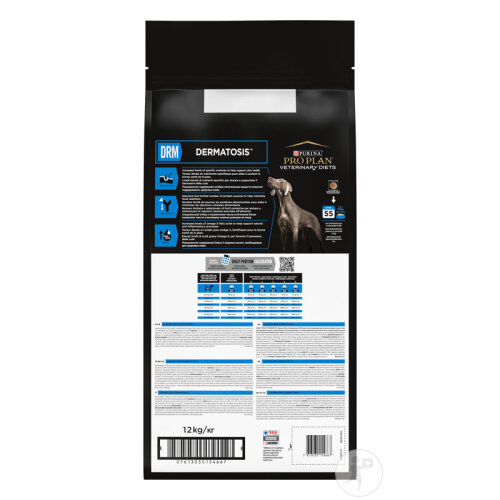 Pro Plan Veterinary Diets DRM Dermatosis Trockenfutter Für Hunde 12kg-3