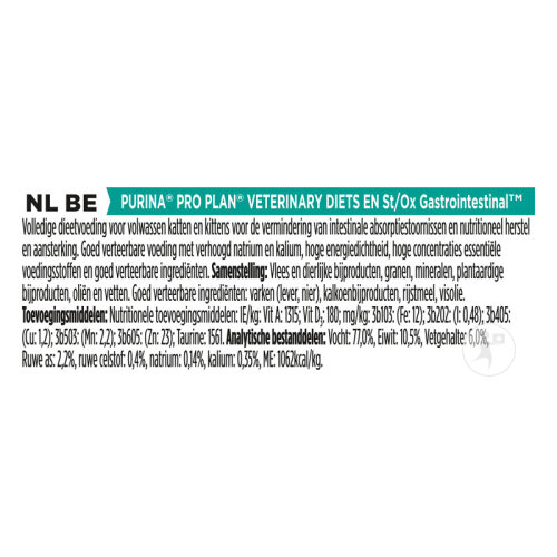 Purina Pro Plan Veterinary Diets EN Gastrointestinal Schaum Für Katzen 195g-4