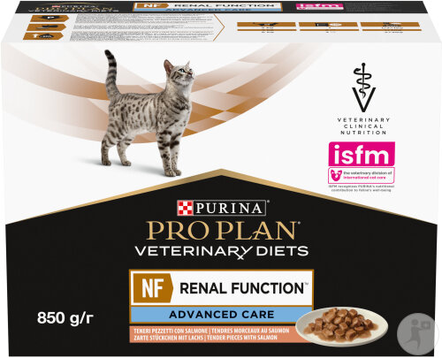 Pro Plan Veterinary Diets NF Renal Function Advanced Care Nassfutter Für Katzen Lachs 10x85g