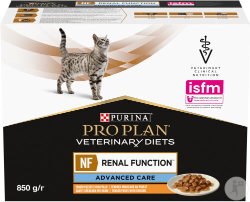 Pro Plan Veterinary Diets NF Renal Function Advanced Care Nassfutter Für Katzen Huhn 10x85g