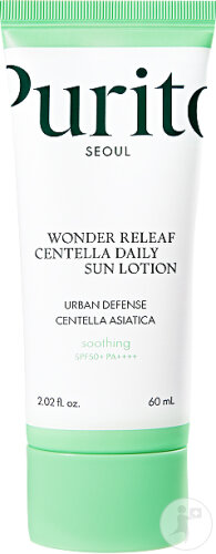 Purito Seoul Wonder Releaf Centella Daily Sun Lotion SPF50+ PA++++ Tube 60ml