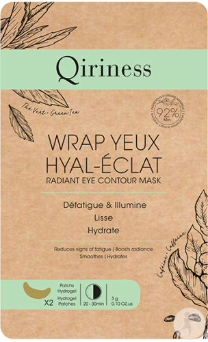 Qiriness Wrap Augen Hyal-Eclat Strahlende Augenpflaster 2 Stück